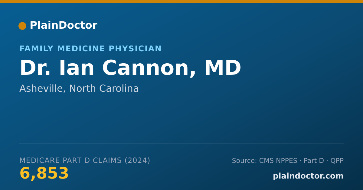 Shareable card for Ian Cannon, MD - Family Medicine Physician, Asheville, NC