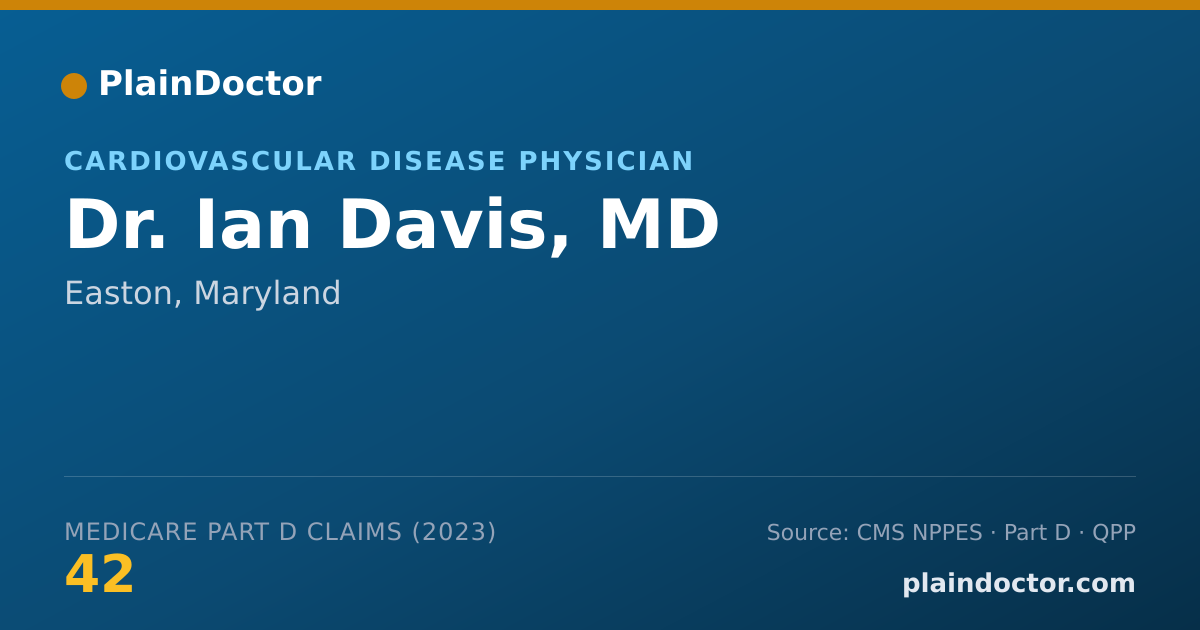 Shareable card for Ian Davis, MD - Cardiovascular Disease Physician, Easton, MD