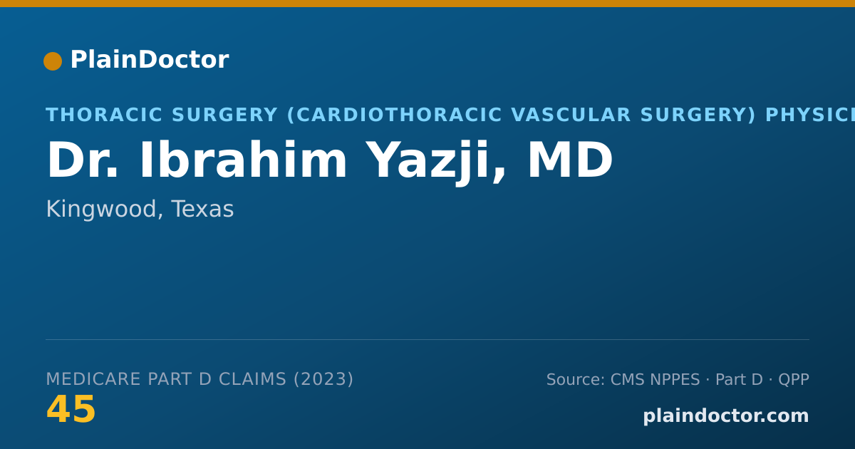 Shareable card for Ibrahim Yazji, MD - Thoracic Surgery (Cardiothoracic Vascular Surgery) Physician, Kingwood, TX