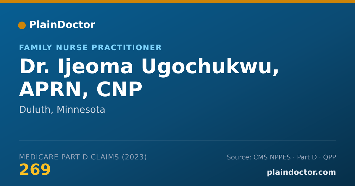 Shareable card for Ijeoma Ugochukwu, APRN, CNP - Family Nurse Practitioner, Duluth, MN