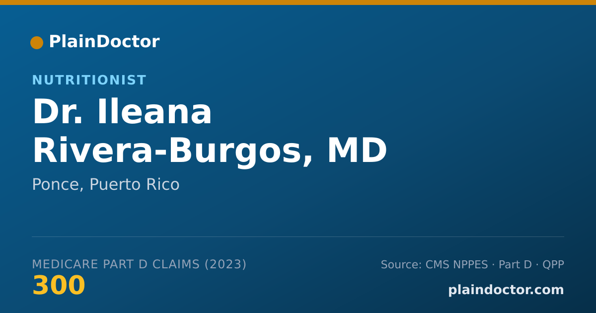 Shareable card for Ileana Rivera-Burgos, MD - Nutritionist, Ponce, PR