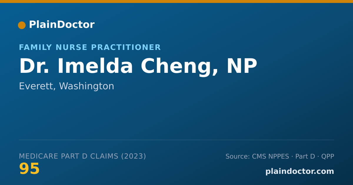 Shareable card for Imelda Cheng, NP - Family Nurse Practitioner, Everett, WA