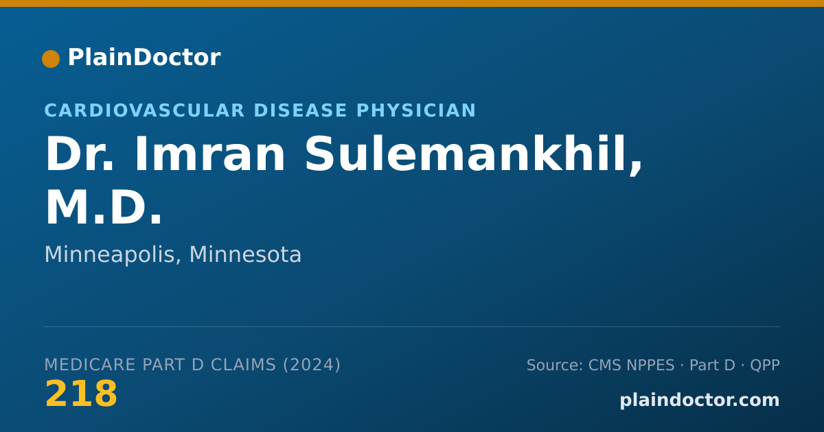 Shareable card for Imran Sulemankhil, M.D. - Geriatric Medicine (Internal Medicine) Physician, Minneapolis, MN