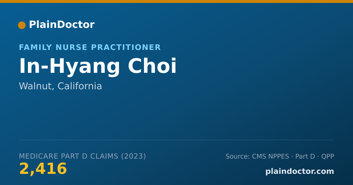 Shareable card for In-Hyang Choi - Family Nurse Practitioner, Walnut, CA