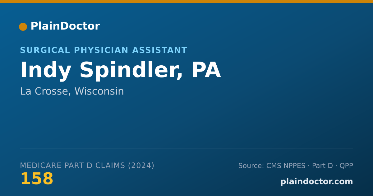Shareable card for Indy Spindler, PA - Surgical Physician Assistant, La Crosse, WI