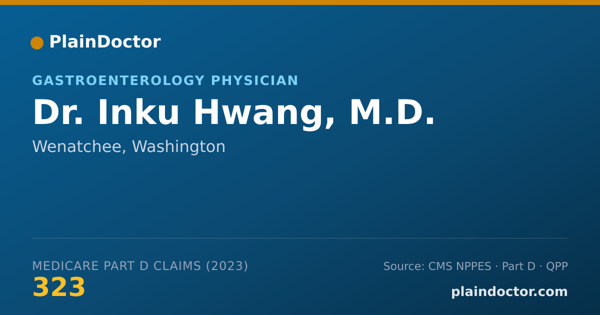 Shareable card for Inku Hwang, M.D. - Gastroenterology Physician, Wenatchee, WA