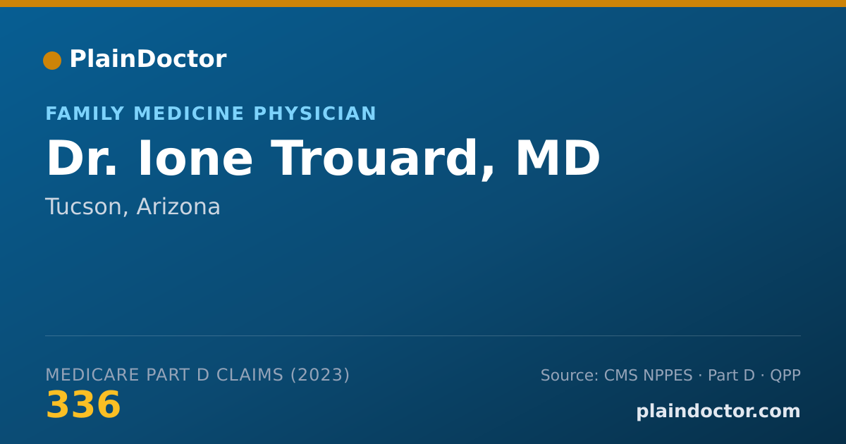 Shareable card for Ione Trouard, MD - Family Medicine Physician, Tucson, AZ