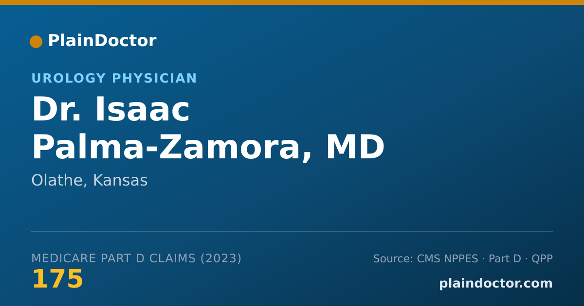 Shareable card for Isaac Palma-Zamora, MD - Urology Physician, Olathe, KS