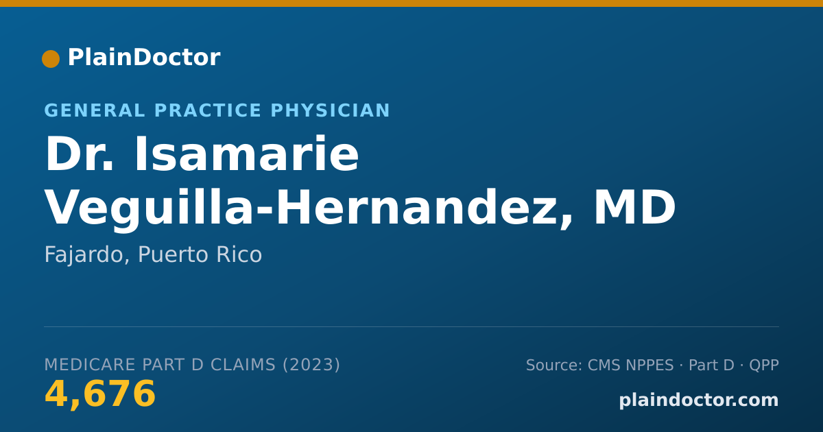 Shareable card for Isamarie Veguilla-Hernandez, MD - General Practice Physician, Fajardo, PR