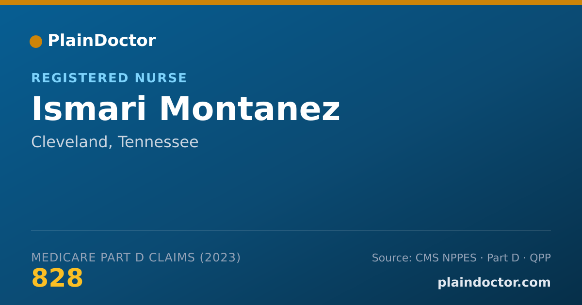 Shareable card for Ismari Montanez - Registered Nurse, Cleveland, TN