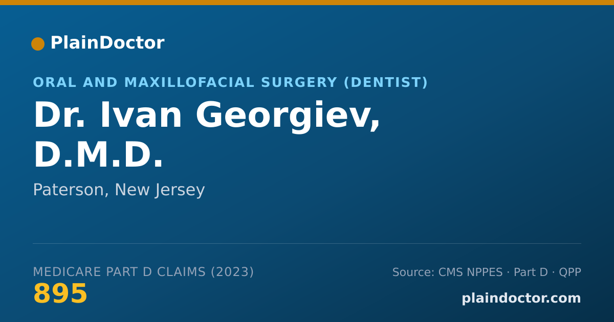 Shareable card for Ivan Georgiev, D.M.D. - Oral and Maxillofacial Surgery (Dentist), Paterson, NJ