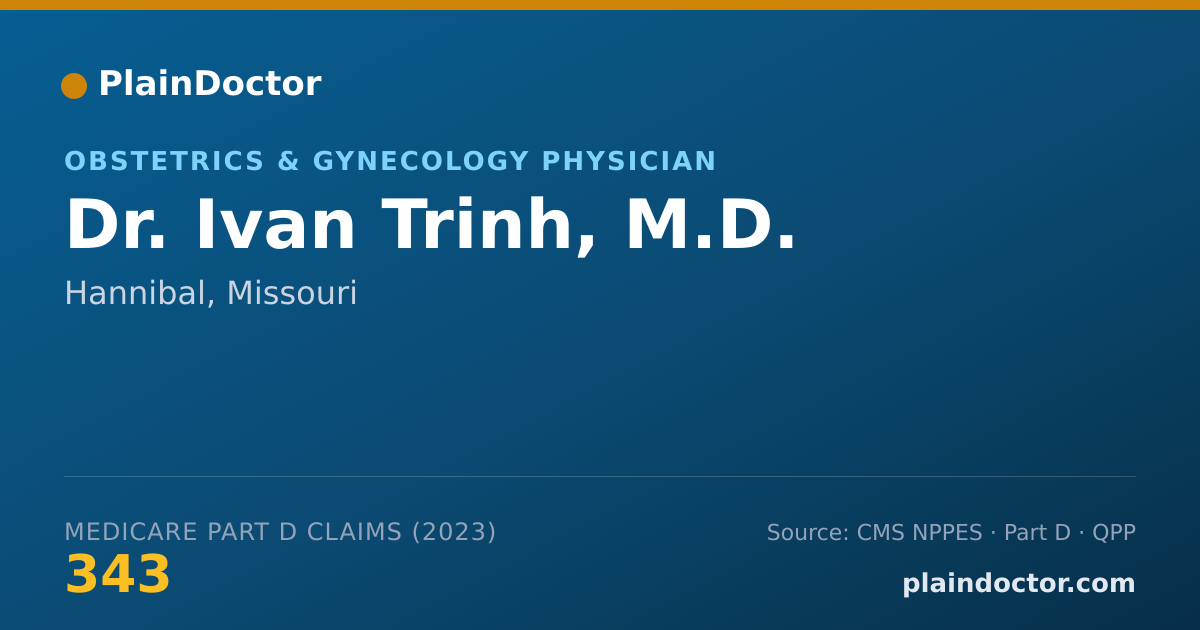 Shareable card for Ivan Trinh, M.D. - Obstetrics & Gynecology Physician, Hannibal, MO