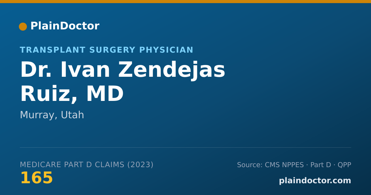 Shareable card for Ivan Zendejas Ruiz, MD - Transplant Surgery Physician, Murray, UT