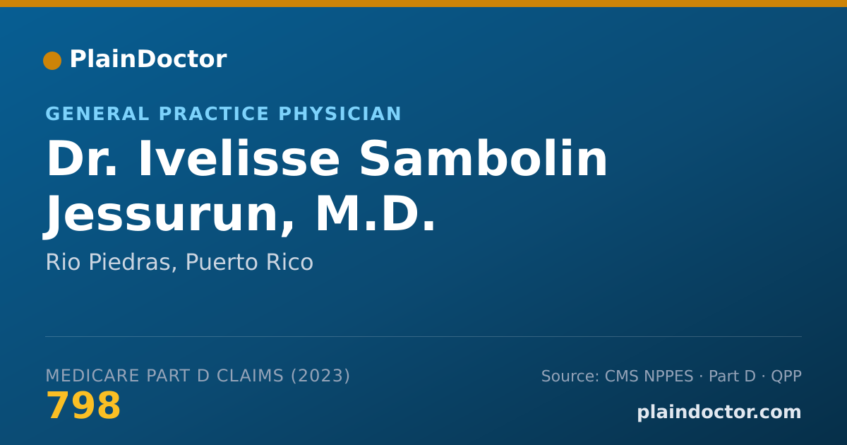 Shareable card for Ivelisse Sambolin Jessurun, M.D. - General Practice Physician, Rio Piedras, PR