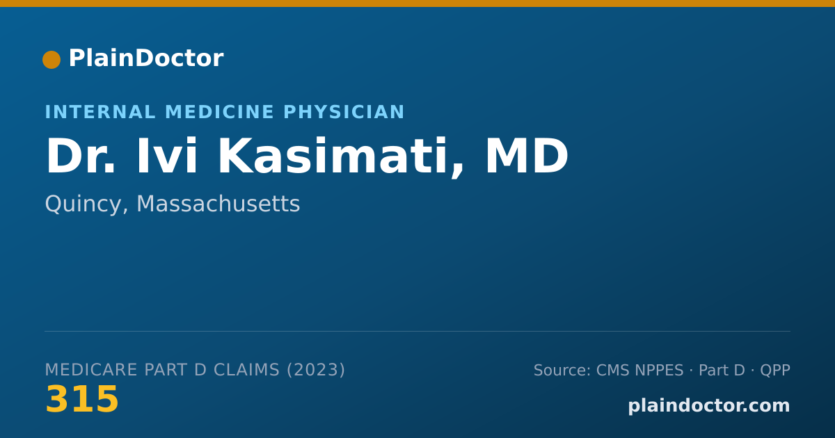 Shareable card for Ivi Kasimati, MD - Internal Medicine Physician, Quincy, MA