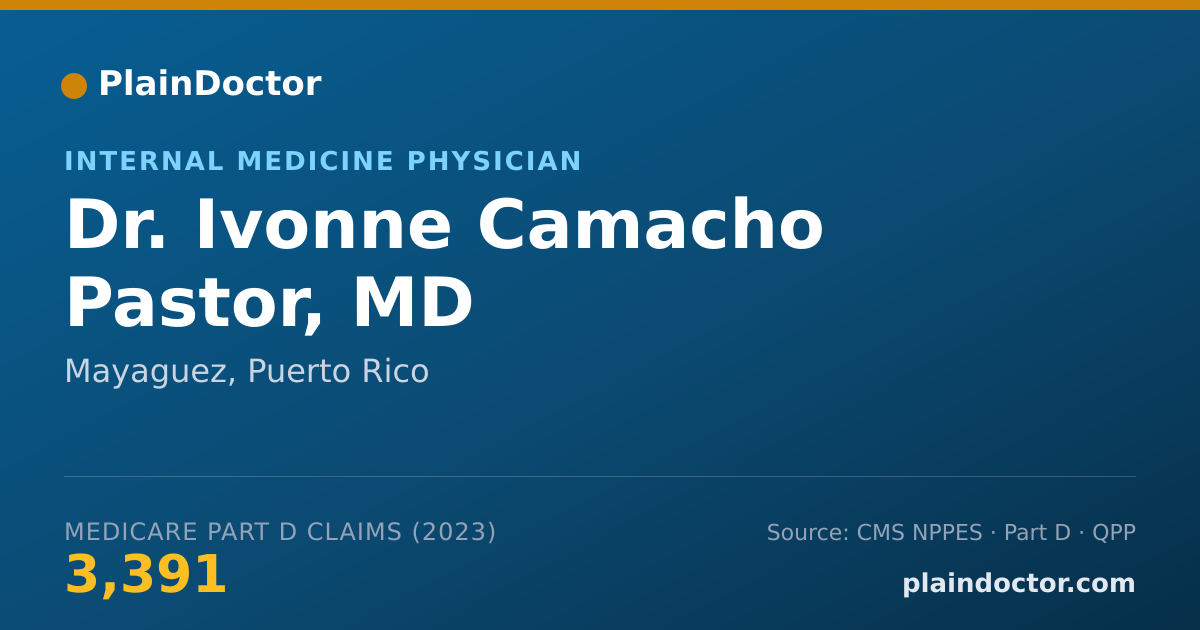 Shareable card for Ivonne Camacho Pastor, MD - Internal Medicine Physician, Mayaguez, PR