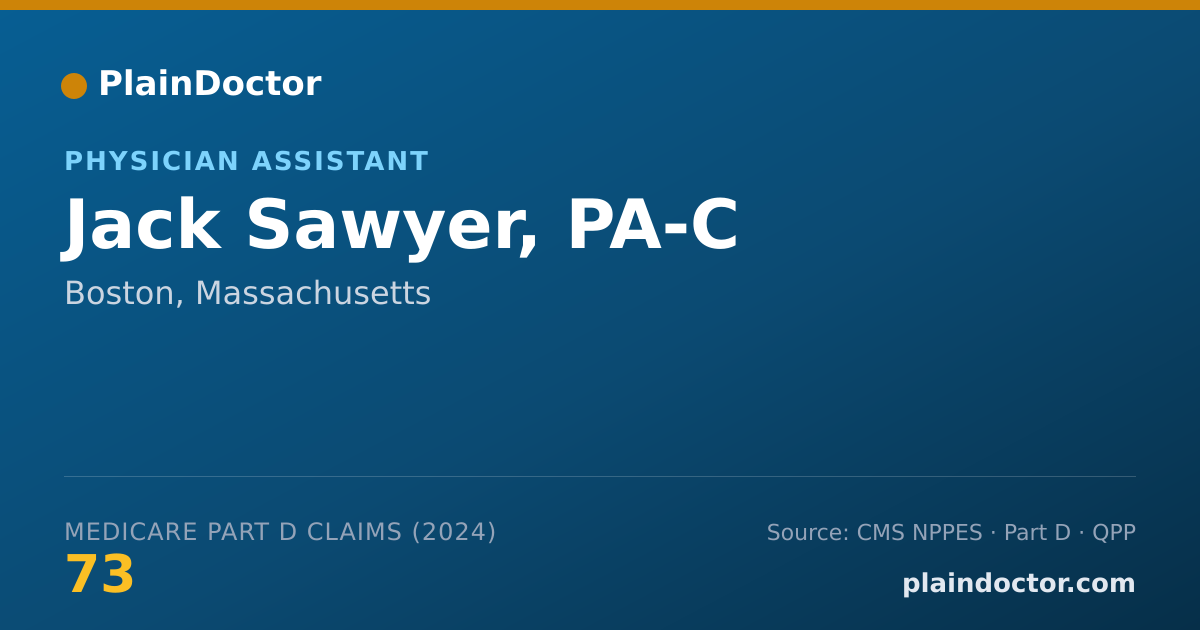 Shareable card for Jack Sawyer, PA-C - Physician Assistant, Boston, MA