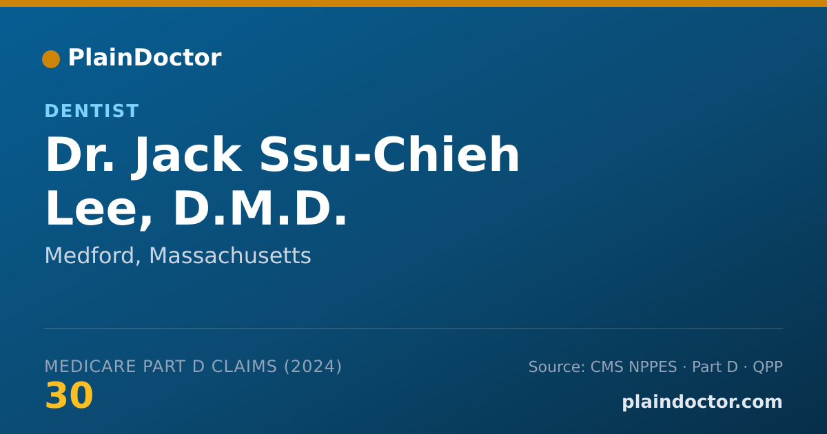 Shareable card for Jack Ssu-Chieh Lee, D.M.D. - Dentist, Medford, MA