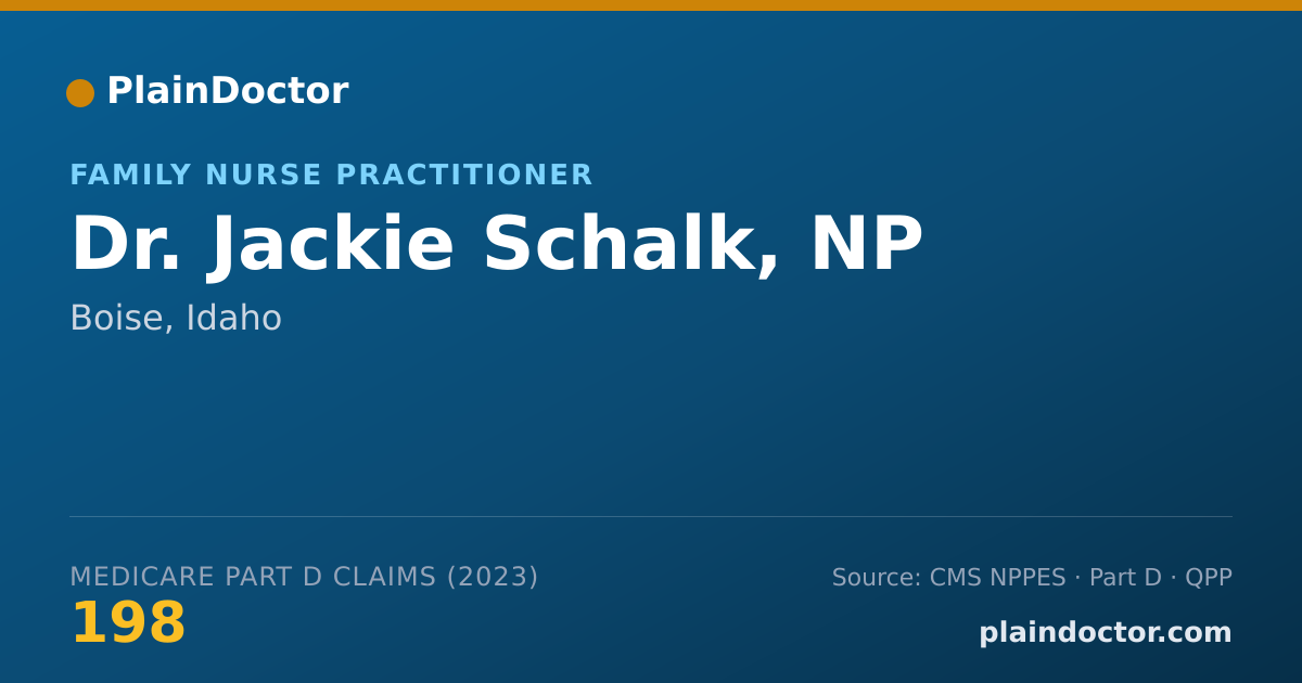 Shareable card for Jackie Schalk, NP - Family Nurse Practitioner, Boise, ID