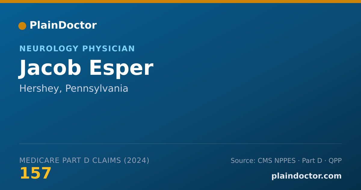 Shareable card for Jacob Esper - Neurology Physician, Hershey, PA