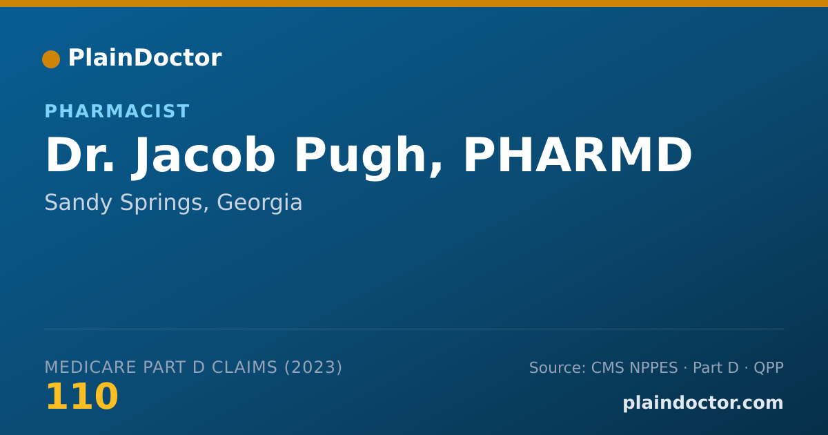Shareable card for Jacob Pugh, PHARMD - Pharmacist, Sandy Springs, GA