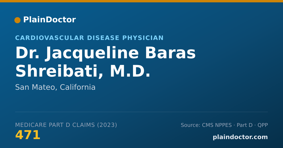 Shareable card for Jacqueline Baras Shreibati, M.D. - Cardiovascular Disease Physician, San Mateo, CA