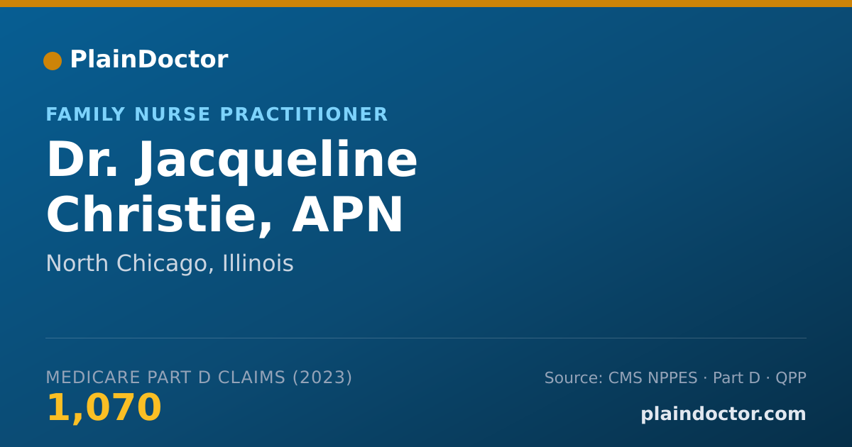 Shareable card for Jacqueline Christie, APN - Family Nurse Practitioner, North Chicago, IL