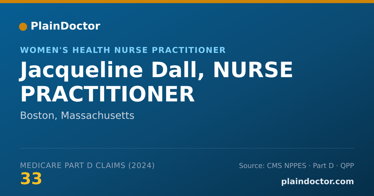 Shareable card for Jacqueline Dall, NURSE PRACTITIONER - Women's Health Nurse Practitioner, Boston, MA