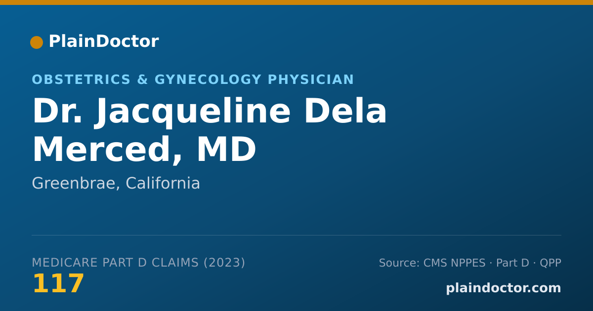 Shareable card for Jacqueline Dela Merced, MD - Obstetrics & Gynecology Physician, Greenbrae, CA