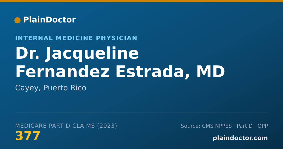 Shareable card for Jacqueline Fernandez Estrada, MD - Internal Medicine Physician, Cayey, PR