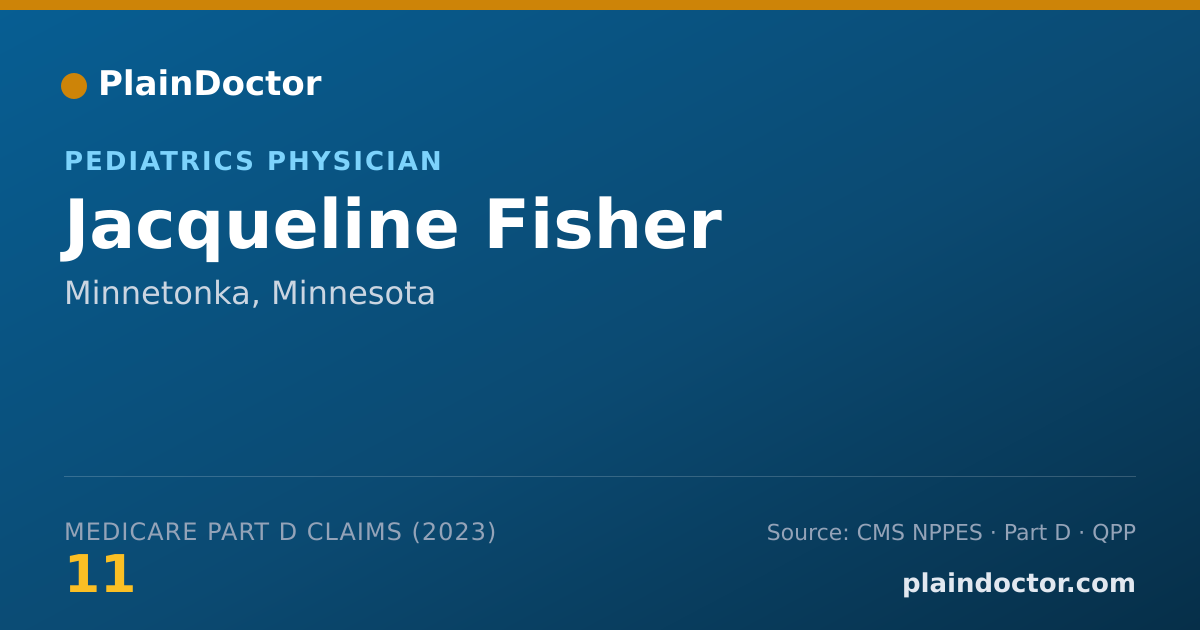 Shareable card for Jacqueline Fisher - Pediatrics Physician, Minnetonka, MN