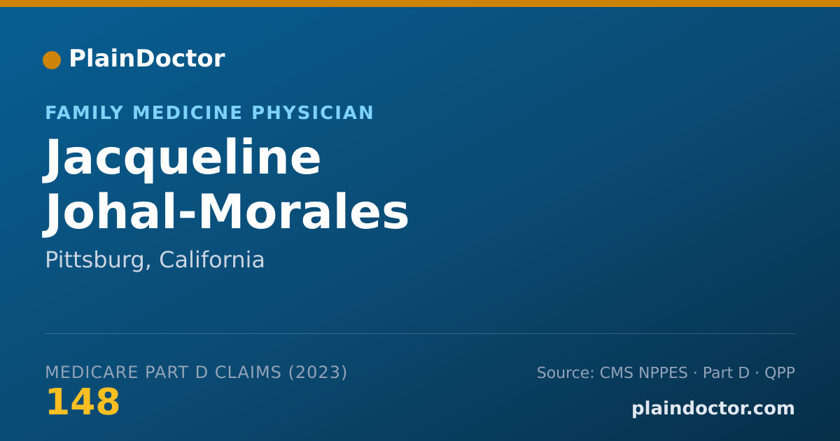 Shareable card for Jacqueline Johal-Morales - Family Medicine Physician, Pittsburg, CA