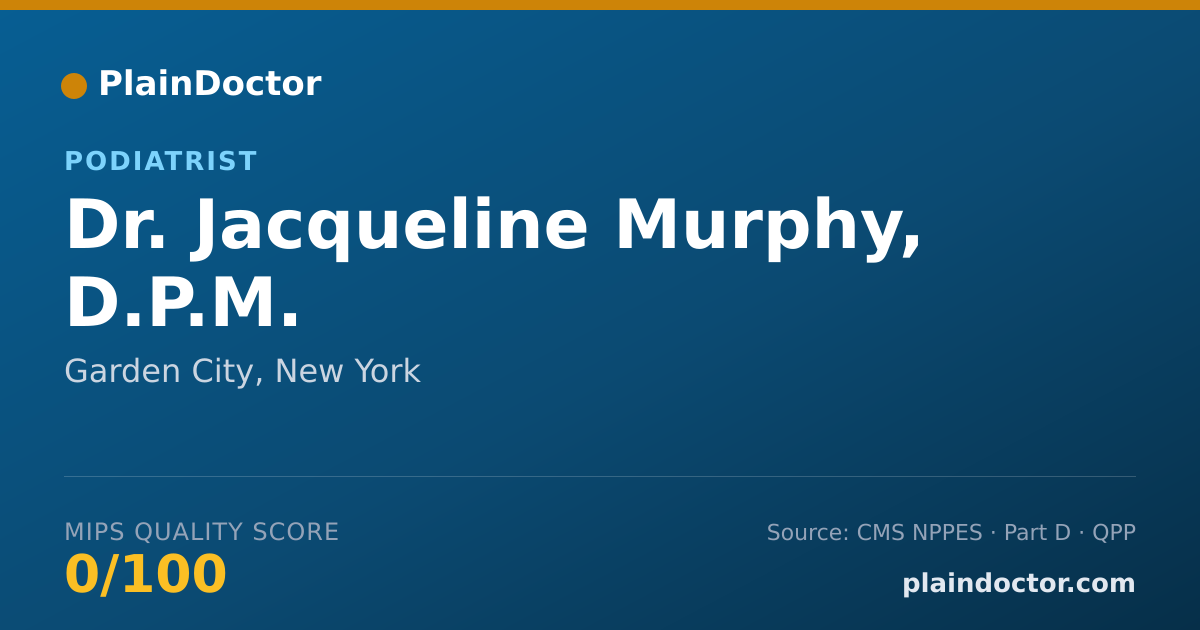 Shareable card for Jacqueline Murphy, D.P.M. - Podiatrist, Garden City, NY