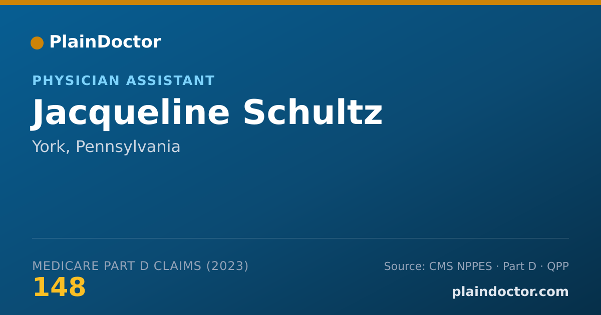 Shareable card for Jacqueline Schultz - Physician Assistant, York, PA