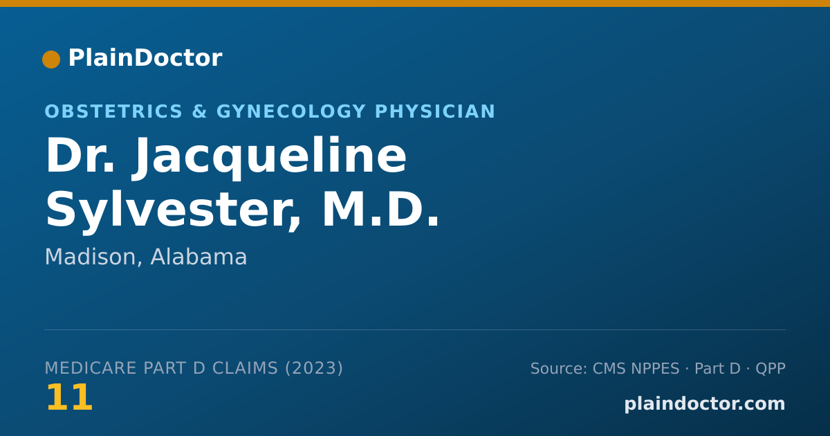 Shareable card for Jacqueline Sylvester, M.D. F.A.C.O.G - Obstetrics & Gynecology Physician, Madison, AL