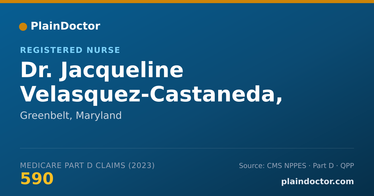 Shareable card for Jacqueline Velasquez-Castaneda, MSN - Registered Nurse, Greenbelt, MD