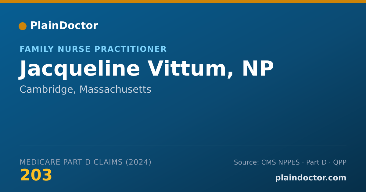 Shareable card for Jacqueline Vittum, NP - Family Nurse Practitioner, Cambridge, MA