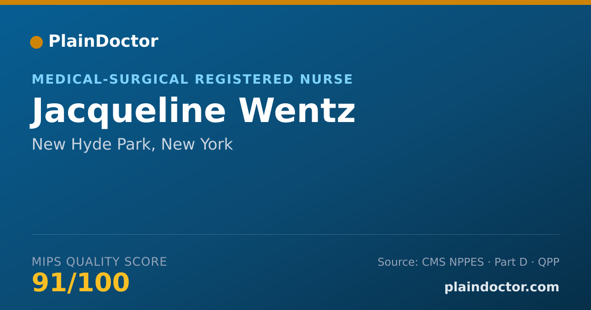 Shareable card for Jacqueline Wentz - Medical-Surgical Registered Nurse, New Hyde Park, NY