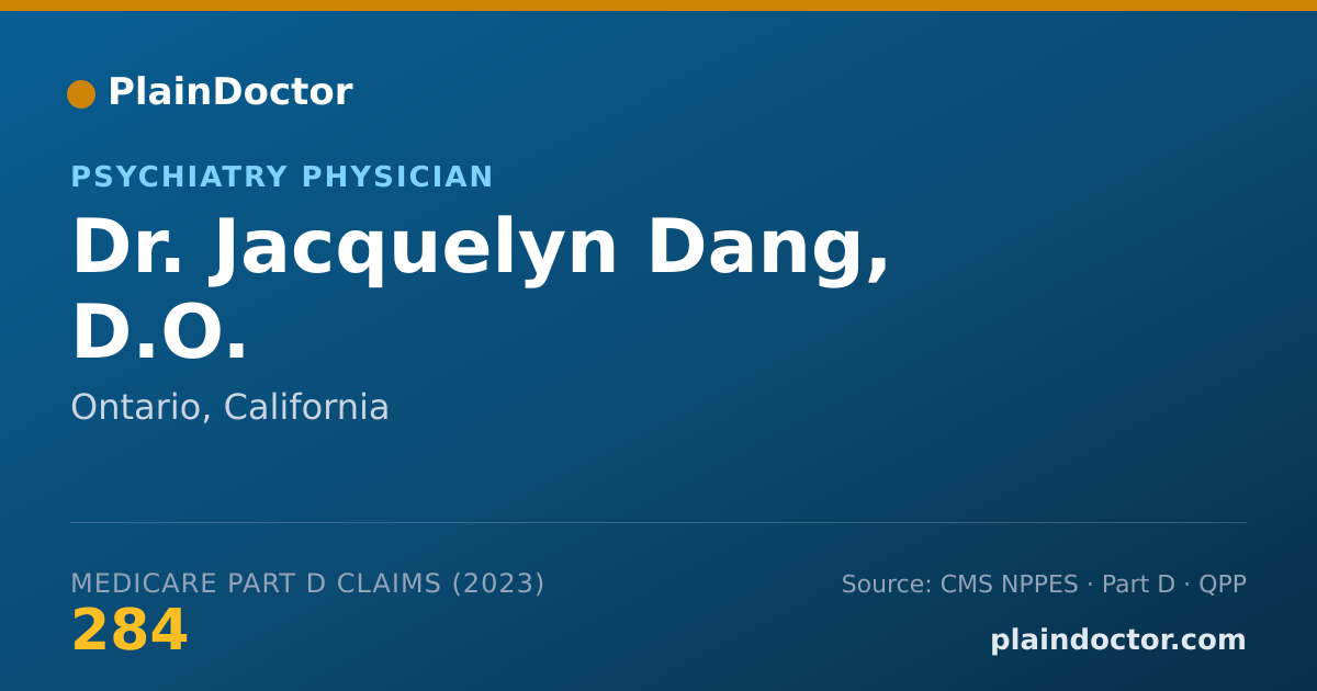 Shareable card for Jacquelyn Dang, D.O. - Psychiatry Physician, Ontario, CA