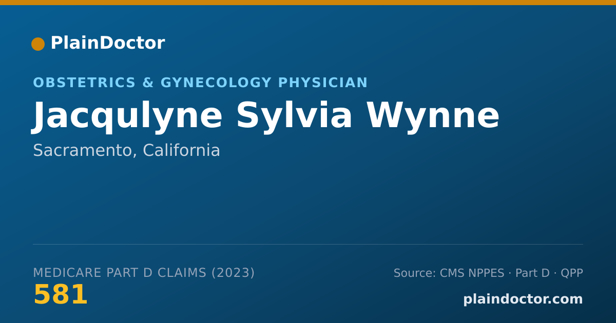 Shareable card for Jacqulyne Sylvia Wynne - Obstetrics & Gynecology Physician, Sacramento, CA