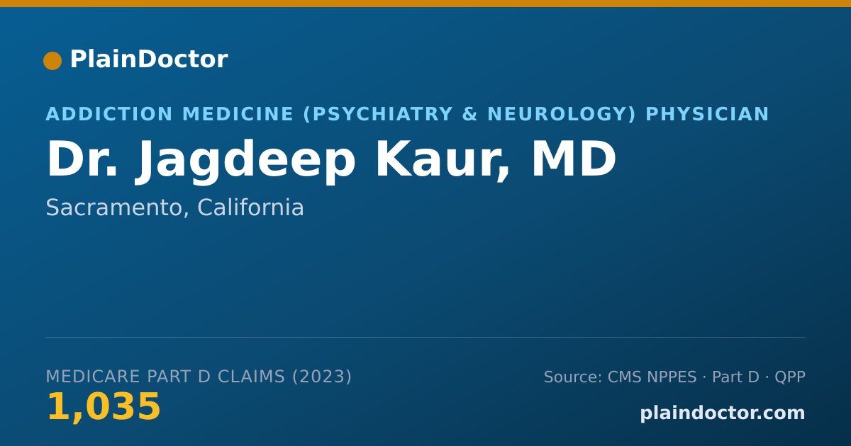 Shareable card for Jagdeep Kaur, MD - Addiction Medicine (Psychiatry & Neurology) Physician, Sacramento, CA