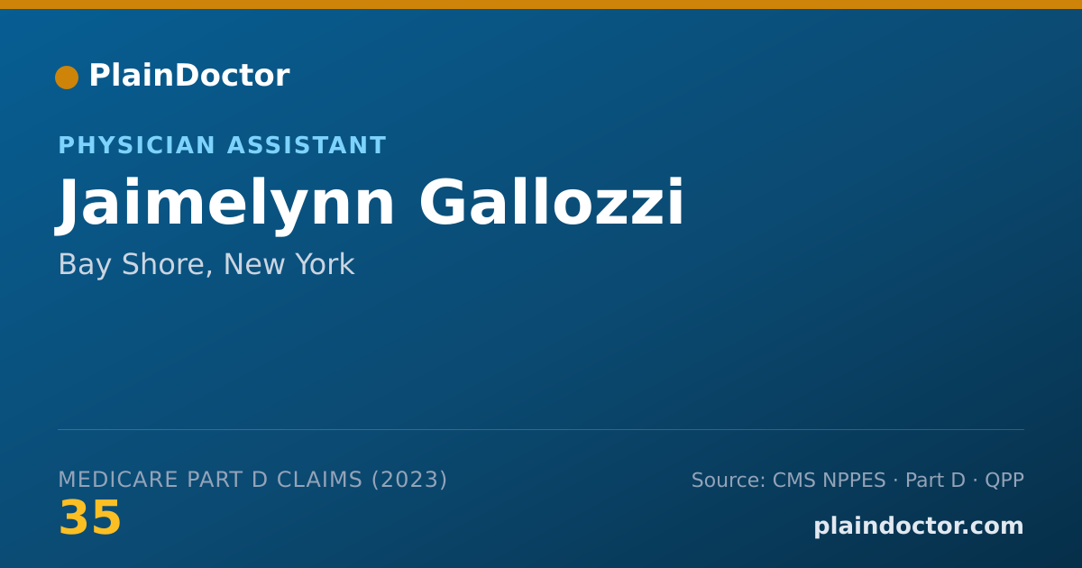 Shareable card for Jaimelynn Gallozzi - Physician Assistant, Bay Shore, NY