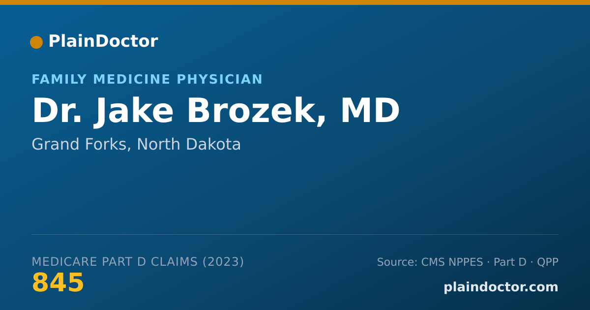 Shareable card for Jake Brozek, MD - Family Medicine Physician, Grand Forks, ND