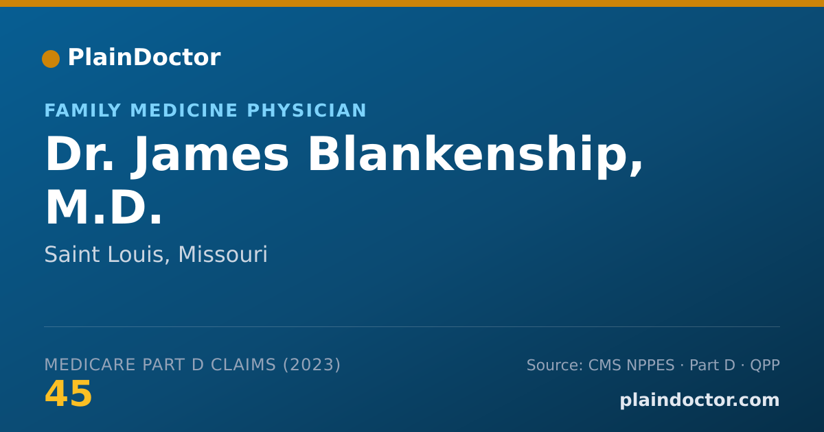 Shareable card for James Blankenship, M.D. - Family Medicine Physician, Saint Louis, MO