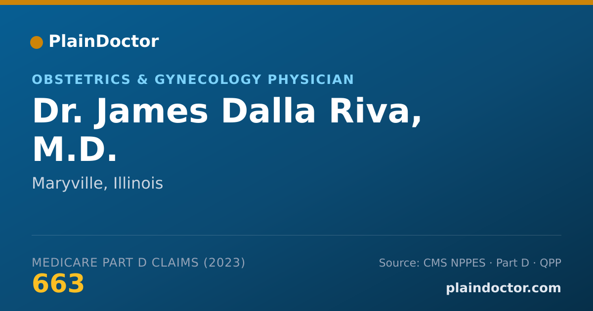 Shareable card for James Dalla Riva, M.D. - Obstetrics & Gynecology Physician, Maryville, IL