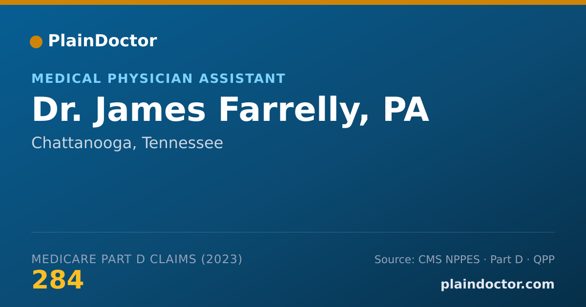 Shareable card for James Farrelly, PA - Medical Physician Assistant, Chattanooga, TN