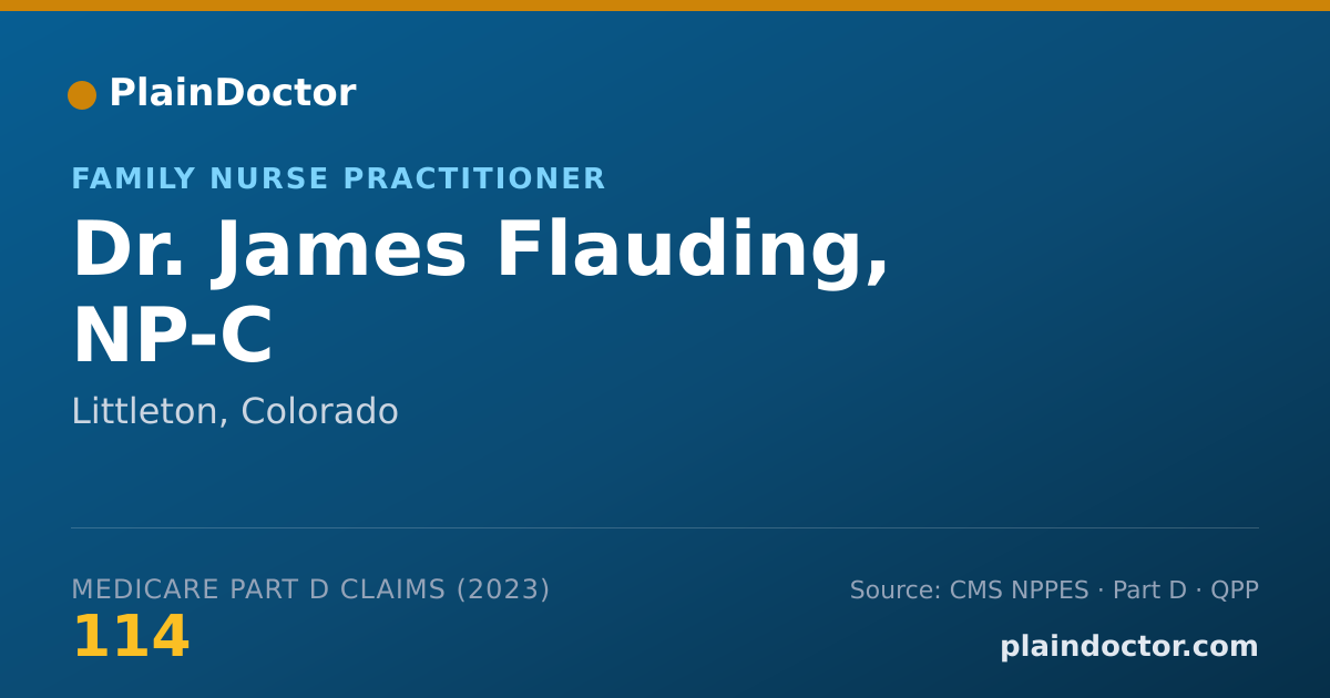 Shareable card for James Flauding, NP-C - Family Nurse Practitioner, Littleton, CO
