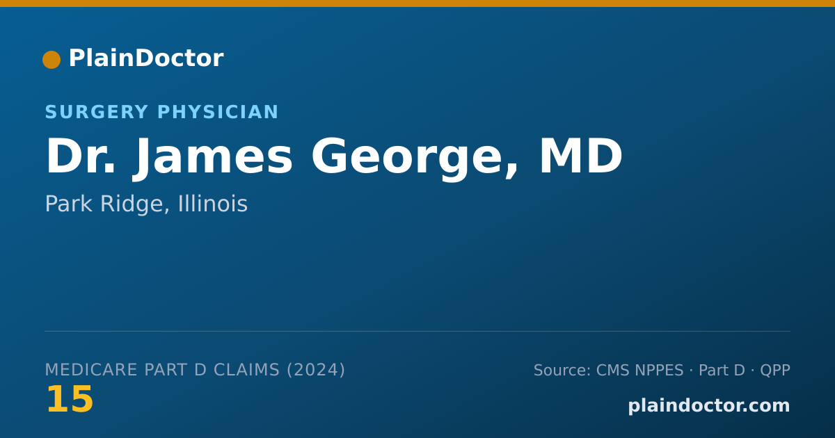 Shareable card for James George, MD - Paramedic, Park Ridge, IL