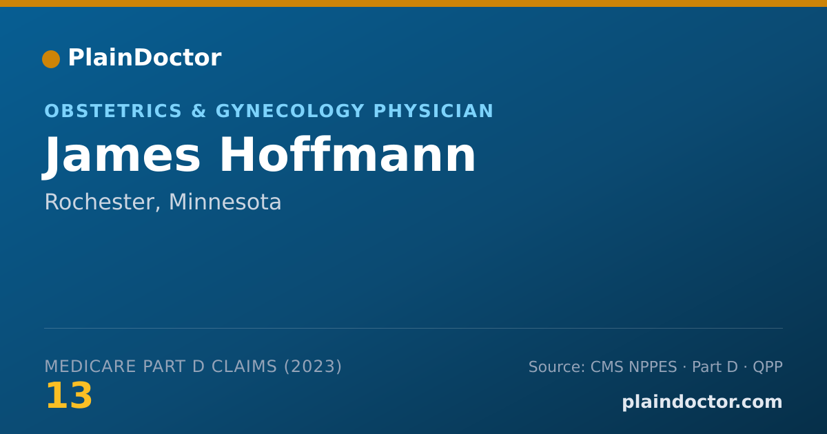 Shareable card for James Hoffmann - Obstetrics & Gynecology Physician, Rochester, MN
