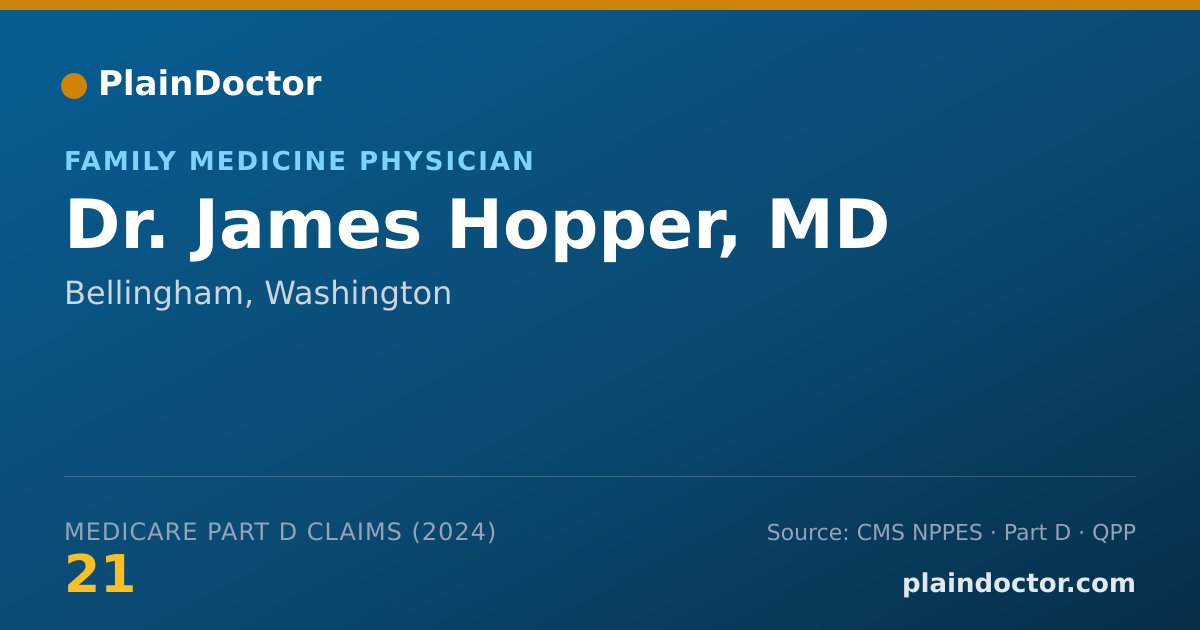 Shareable card for James Hopper, MD - Family Medicine Physician, Bellingham, WA